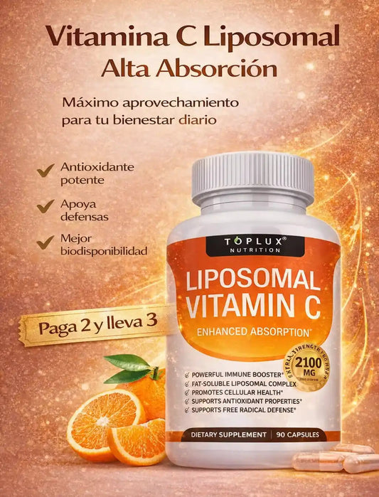 🛡️ToPlux™ Liposomal con Vitamina C | 3x2 IMPORTADO 🇺🇸